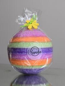 Supeko svíčka mega koule Bon pari 12 cm kytička
