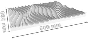 Polystyrénový 3D obkladový panel Vítr bílý