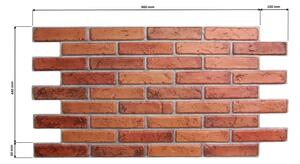 Natural Brick - 3D PVC obklad (970 x 500 mm - 0,49 m2)