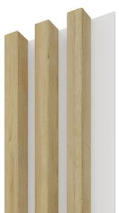 WOOD COLLECTION Dřevěná lamela LINEA SLIM 3 - dub / bílá