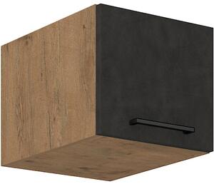 STL 40 cm skříňka horní jednodveřová (hloubka 57 cm) VIGO Barevné provedení kuchyně VIGO: Dub Lancelot / Bílý lesk +110Kč