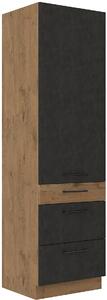 STL 60 cm skříňka vysoká 1D3SZ VIGO Barevné provedení kuchyně VIGO: Dub Lancelot / Matera
