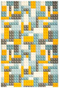 Associated Weavers Dětský kusový koberec Kostky Lego vícebarevný Rozměr: 100x200 cm