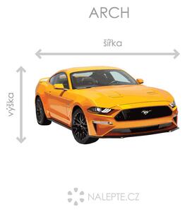Ford Mustang textilní přelepitelná samolepka na zeď 46 x 25 cm