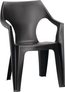 Zahradní plastová židle Dante, antracit