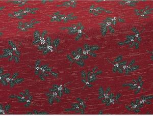 Ubrus MOTIV LUREX cesmína červenozelená 150 x 220 cm