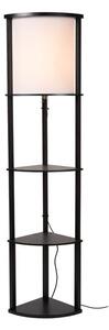 LUCIDE 44798/81/30 MENNO stojací lampa/polica V1623mm 1xE27 černá, krémová