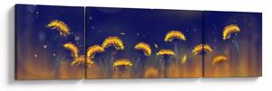 Obraz - Pampelišky (170x50 cm)