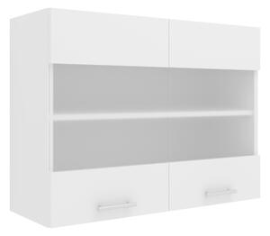 VCM Závěsná skříňka Esilo, v moderním stylu (Závěsná skříň, bílá/bílá, 2 Glastüren) (100372426013)