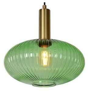 Lucide 45386/30/33 MALOTO závěsné svítidlo Ø 30cm E27 / 40W zelená / zlatá