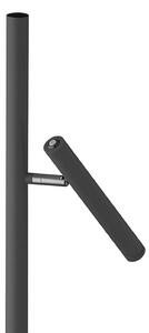 HELL LED stojací lampa na akumulátor Streak-B, výška 134 cm, černá, kovová, stmívatelný, Černá, Obývací pokoj / jídelna, kov, Moderní