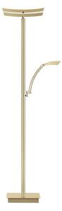 HELL LED stojací lampa Andy, krémová, výška 185 cm, kov, 3 žárovky, stmívatelný, Krémová / jantar, Obývací pokoj / jídelna, kov, Moderní, Lampička na čtení