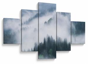 Obraz - Stromy v mlze (125x70 cm)