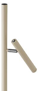 HELL LED stojací lampa na akumulátor Streak-B, výška 134 cm, písková barva, kov, stmívatelný, Krémová / jantar, Obývací pokoj / jídelna, kov, Moderní
