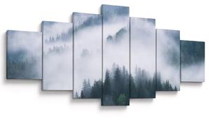 Obraz - Stromy v mlze (210x100 cm)