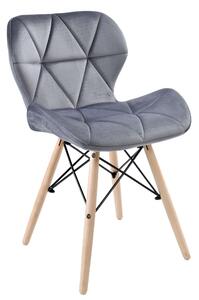 ViaDomo Via Domo - Židle Americano - šedá - 45x72x38 cm
