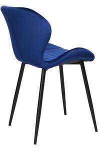 ViaDomo Via Domo - Židle Salice - modrá - 48x80x47 cm