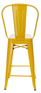 Barová židle Niort Back žlutá