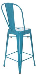 Barová židle Niort Back modrá