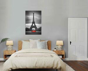 Obraz na zeď Černobílý obraz Eiffelovka