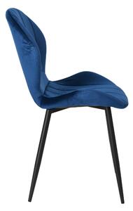 ViaDomo Via Domo - Židle Collina - modrá - 50x88x57 cm
