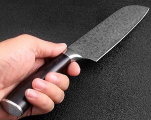 Kuchyňský Santoku nůž 7" XITUO SAGA ocel 7CR17 440C
