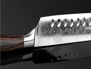 Kuchyňský Santoku nůž 7" XITUO SAGA ocel 7CR17 440C