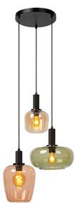 LUCIDE 45408/13/99 ILONA závěsné svítidlo D510mm 3xE27 černá vícebarevná