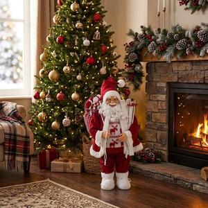 Vánoční figurka Santa Clause ve svetru – 60 cm