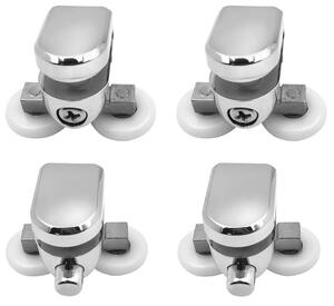 Aqualine Aqualine, Set pojezdů 2 horní 2 spodní, chrom, SPAT04C