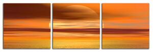 Moderní obraz Oranžový západ slunce