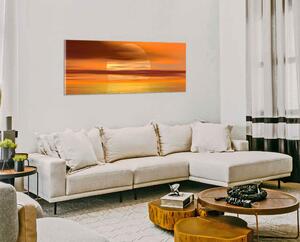 Moderní obraz Oranžový západ slunce