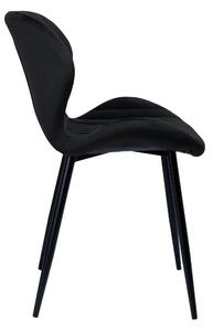 ViaDomo Via Domo - Židle Salice - černá - 48x80x47 cm