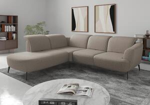 ROHOVÁ SEDAČKA, textil, šedohnědá Sit & More - Sedací soupravy, Online Only