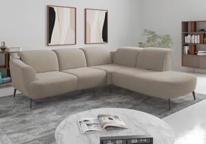 ROHOVÁ SEDAČKA, textil, béžová Sit & More - Sedací soupravy, Online Only