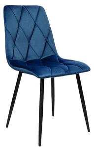 ViaDomo Via Domo - Židle Riccio - modrá - 44x88x56 cm