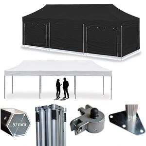 Nůžkový párty stan RedX® PROFI EXTREME 4x12 m (Nůžkový párty stan 4x12 m v naší nejbytelnější hliníkové verzi s možností potisku)