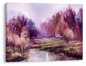 Obraz - Podzimní krajinomalba (70x50 cm)