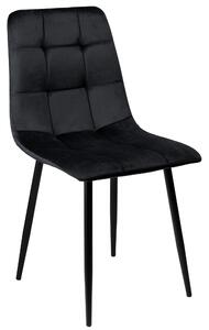 ViaDomo Via Domo - Židle Sorbo - černá - 44x86x55 cm