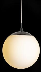 LUNA 20 závěsná opálové sklo/chrom 230V LED E27 15W - RED - DESIGN RENDL