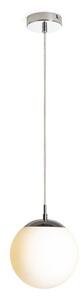 LUNA 20 závěsná opálové sklo/chrom 230V LED E27 15W - RED - DESIGN RENDL