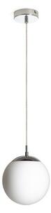 LUNA 20 závěsná opálové sklo/chrom 230V LED E27 15W - RED - DESIGN RENDL