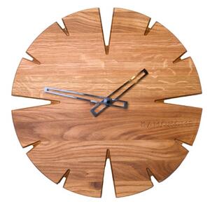 Kamohome Dřevěné nástěnné hodiny APUS Průměr hodin: 40 cm, Materiál: Buk