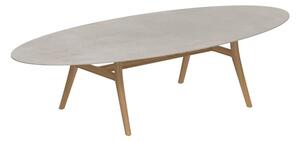 Royal Botania Jídelní stůl Zidiz, Royal Botania, oválný 320x140x75 cm, rám teak, deska keramika černá