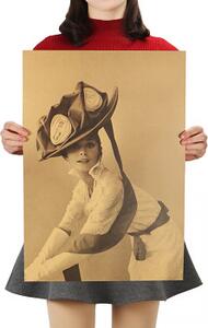Plakát Audrey Hepburn 51,5x36cm Vintage č.15