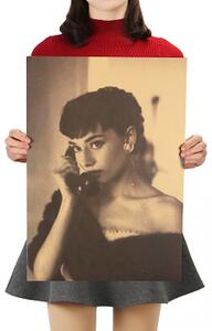 Plakát Audrey Hepburn 51,5x36cm Vintage č.14