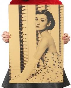 Plakát Audrey Hepburn 51,5x36cm Vintage č.3