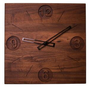 Kamohome Dřevěné nástěnné hodiny PYXIS Velikost: 36x36 cm, Materiál: Buk