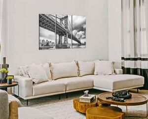 Obraz na stěnu Černobílý obraz Most Brooklyn