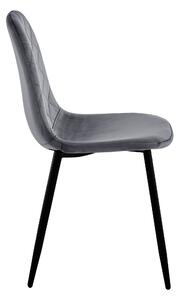 ViaDomo Via Domo - Židle Leccio - šedá - 83x43x52 cm